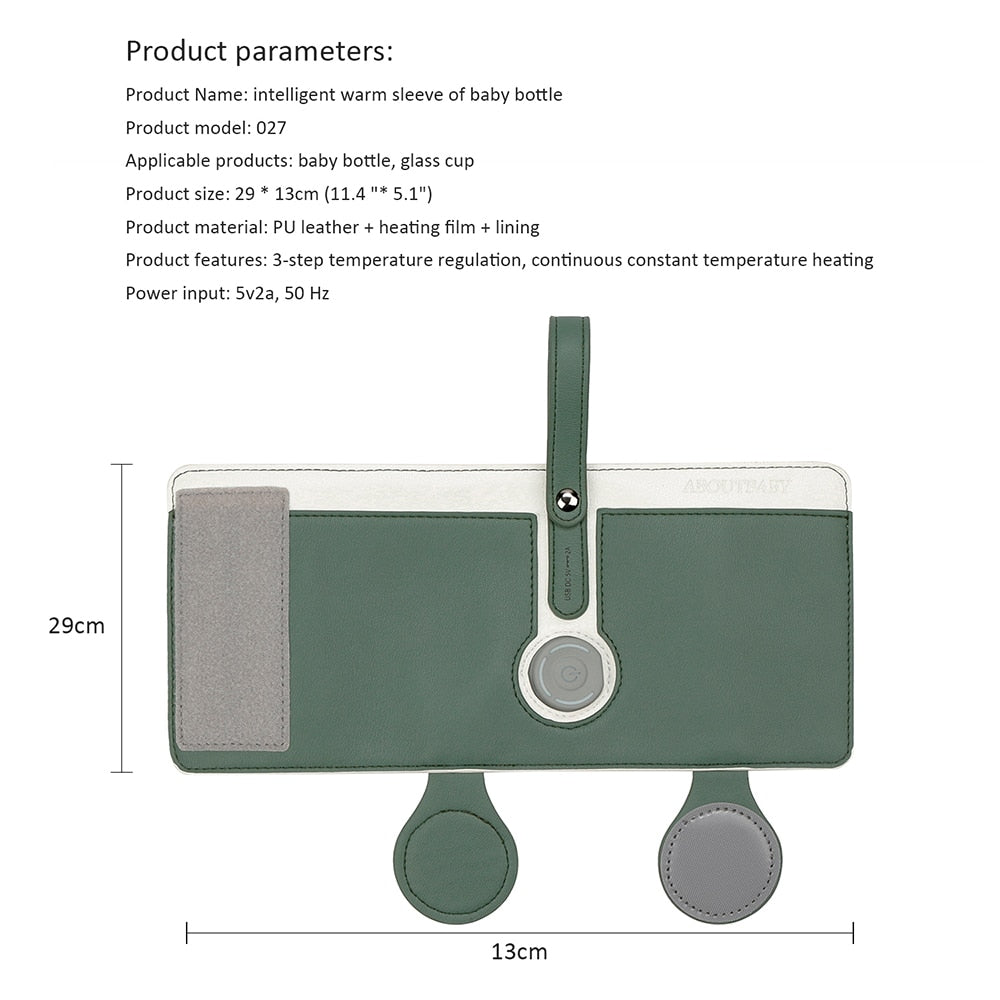 USB Portable Baby Feeding Milk Bottle Warmer Thermal Bag Heating Feeding Bottle Insulation Heating Baby Warm Milk Bottle Bags