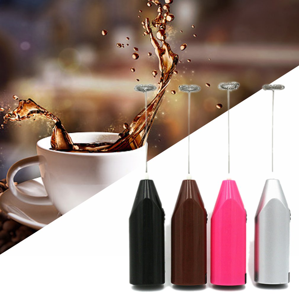 Handheld Electric Coffee Milk Egg Beater Whisk Frother Mixer Foamer Stirrer Whisk for Coffee Milk Drink Kitchen Tool