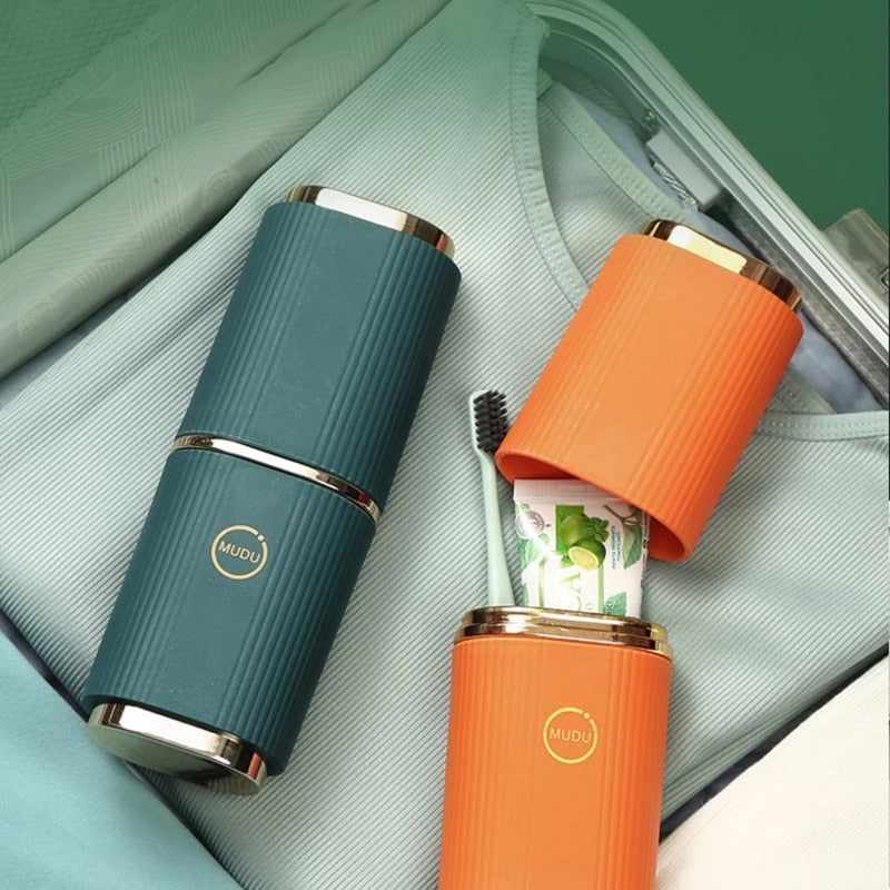 Portable Travel Wash Cup Set Storage Box Toothpaste Tooth Brush Towel Portable Toothbrush Protector Home Organizer Bathroom Box
