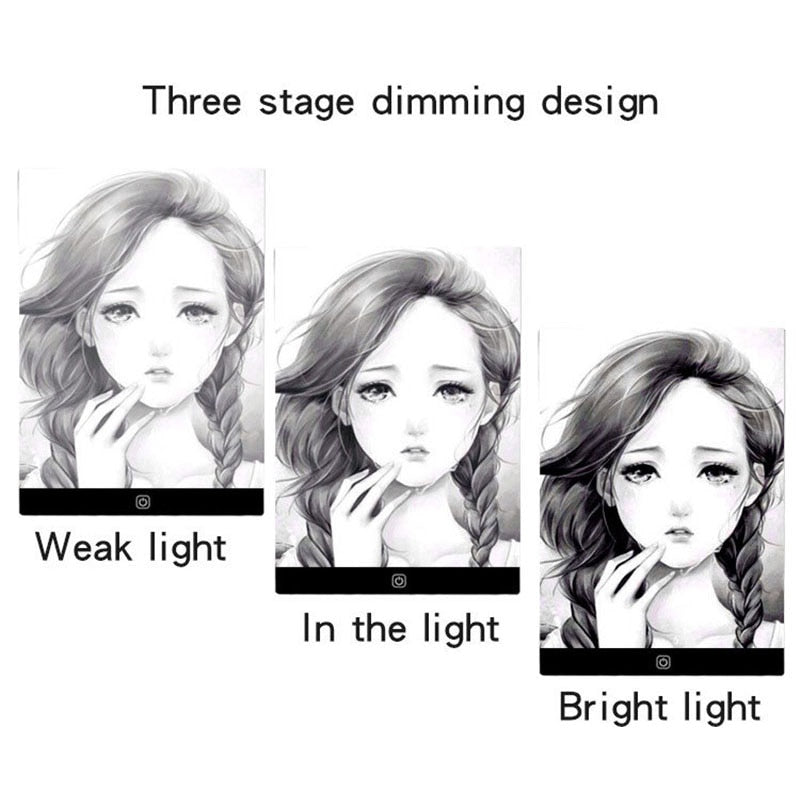 Led Drawing Copy Board Kids Toys to Draw 3 Level Dimmable Writing Tablet Creation for Children Educational Game Light Note Board