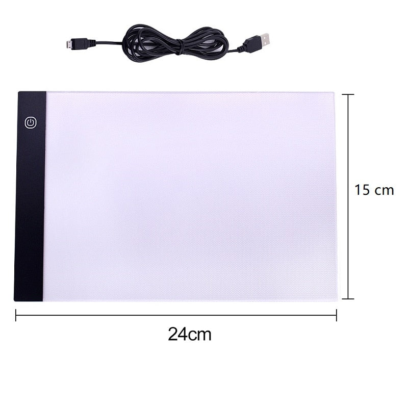 Led Drawing Copy Board Kids Toys to Draw 3 Level Dimmable Writing Tablet Creation for Children Educational Game Light Note Board