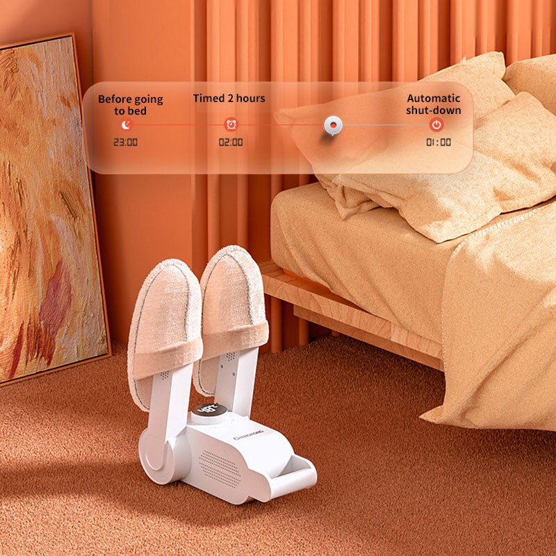 220V Adjustable Shoes Dryer Machine Smart Timer Fast Dryer Heater Deodorizer Dehumidifier Device Sock Gloves Boots Drier Heater