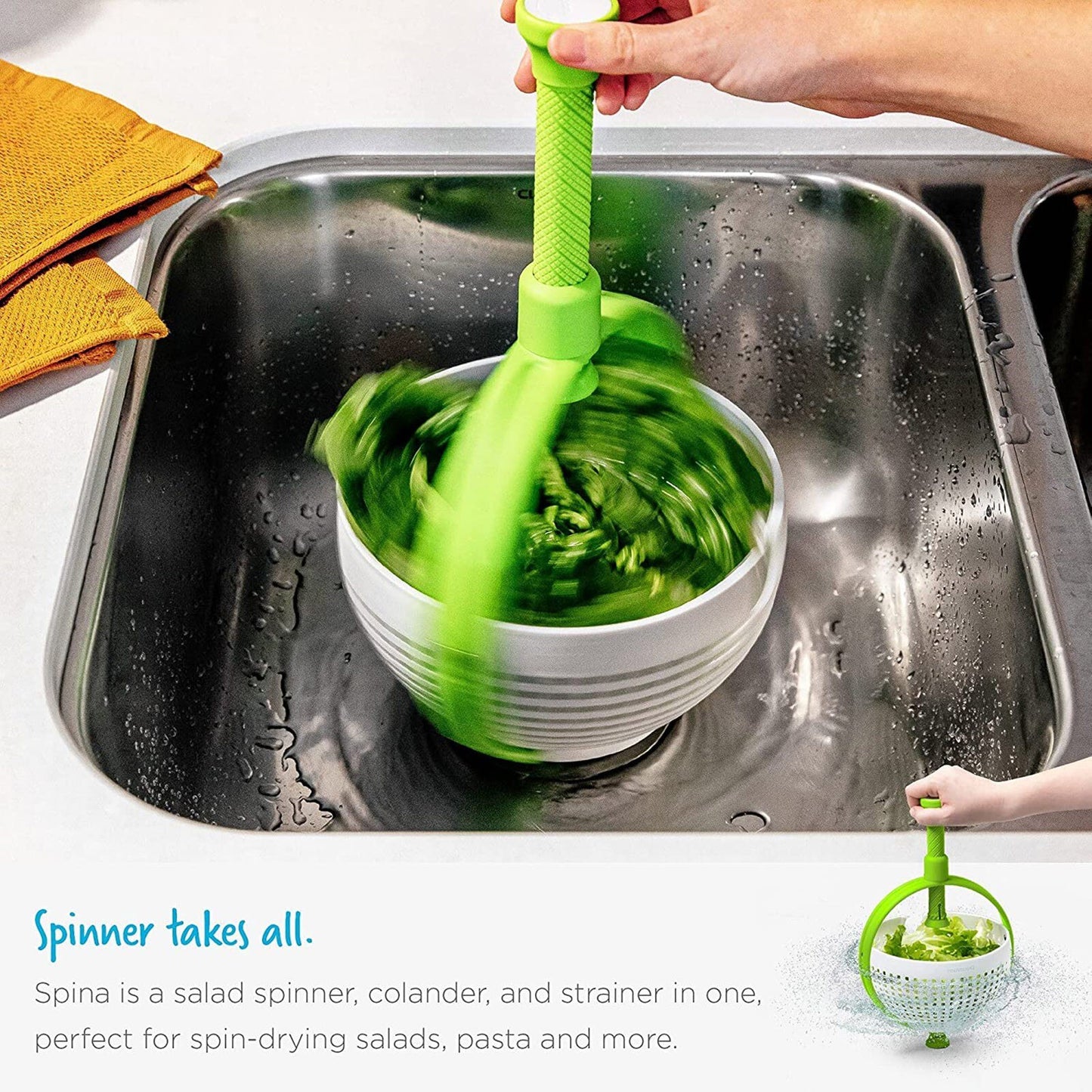 Strainer Basket Collapsible Colander Fruits And Vegetables Drain Basket,adjustable Plastic Spinning Colander For Kitchen
