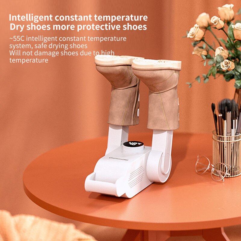 220V Adjustable Shoes Dryer Machine Smart Timer Fast Dryer Heater Deodorizer Dehumidifier Device Sock Gloves Boots Drier Heater