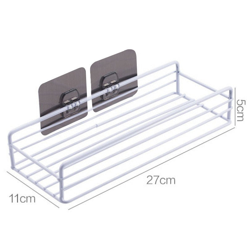 Bathroom Shelf Kitchen Organizer Shelves Corner Frame Iron Shower Caddy Storage Rack Shampoo Holder For Bathroom Accessories