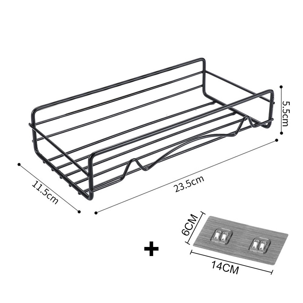 Bathroom Shelf Kitchen Organizer Shelves Corner Frame Iron Shower Caddy Storage Rack Shampoo Holder For Bathroom Accessories