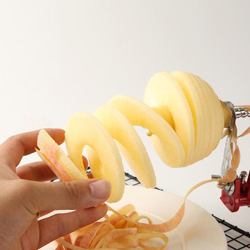 Apple Peeler 3 in 1 Stainless Steel Core Slice Cutter Hand-cranked Fruit Peeler Slicing Tools Kitchen Apple Slicer Corer Cutter
