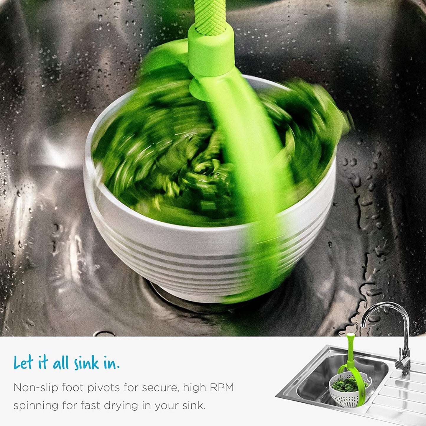 Strainer Basket Collapsible Colander Fruits And Vegetables Drain Basket,adjustable Plastic Spinning Colander For Kitchen