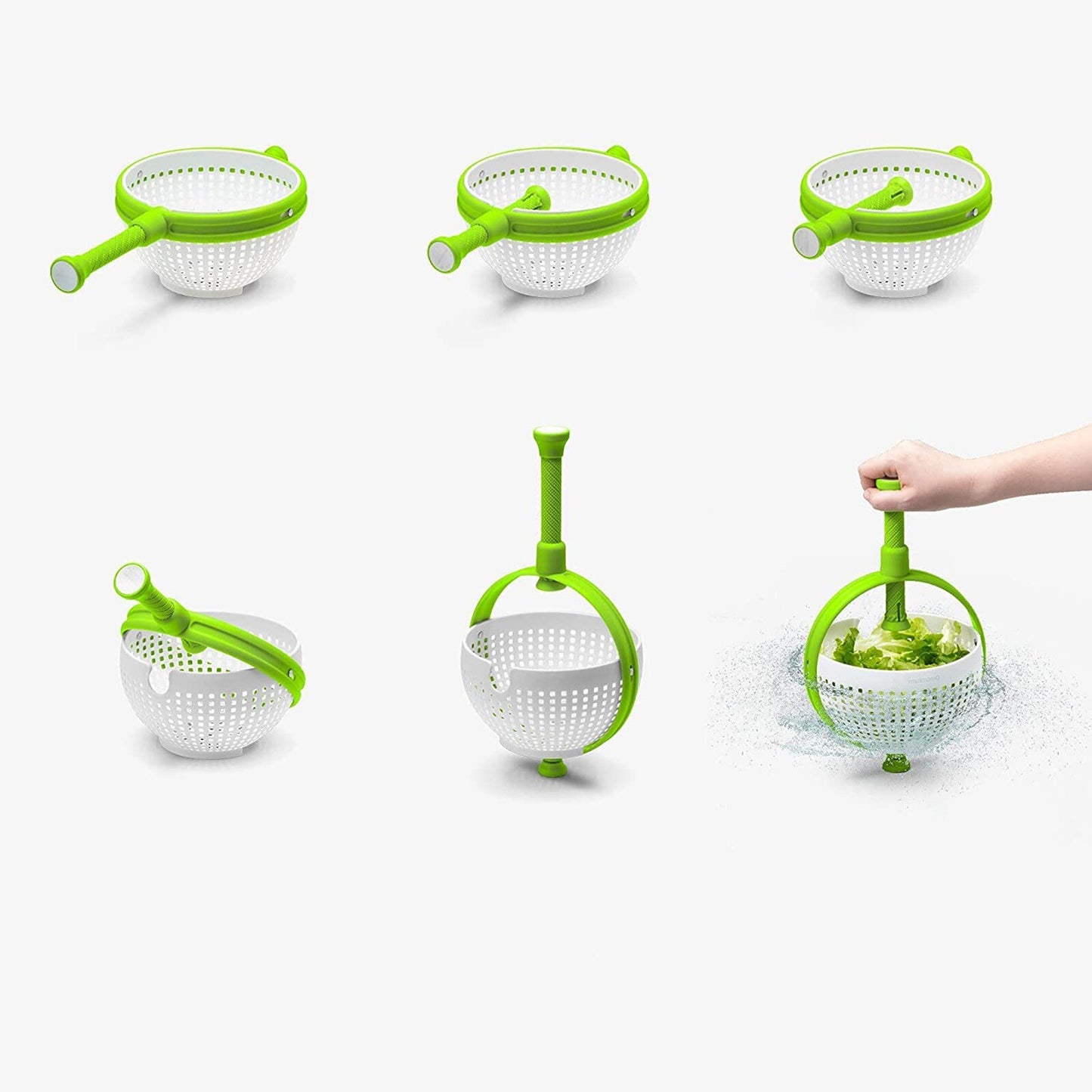 Strainer Basket Collapsible Colander Fruits And Vegetables Drain Basket,adjustable Plastic Spinning Colander For Kitchen