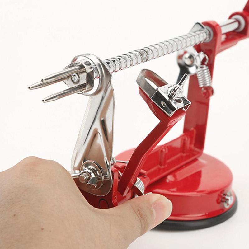 Apple Peeler 3 in 1 Stainless Steel Core Slice Cutter Hand-cranked Fruit Peeler Slicing Tools Kitchen Apple Slicer Corer Cutter