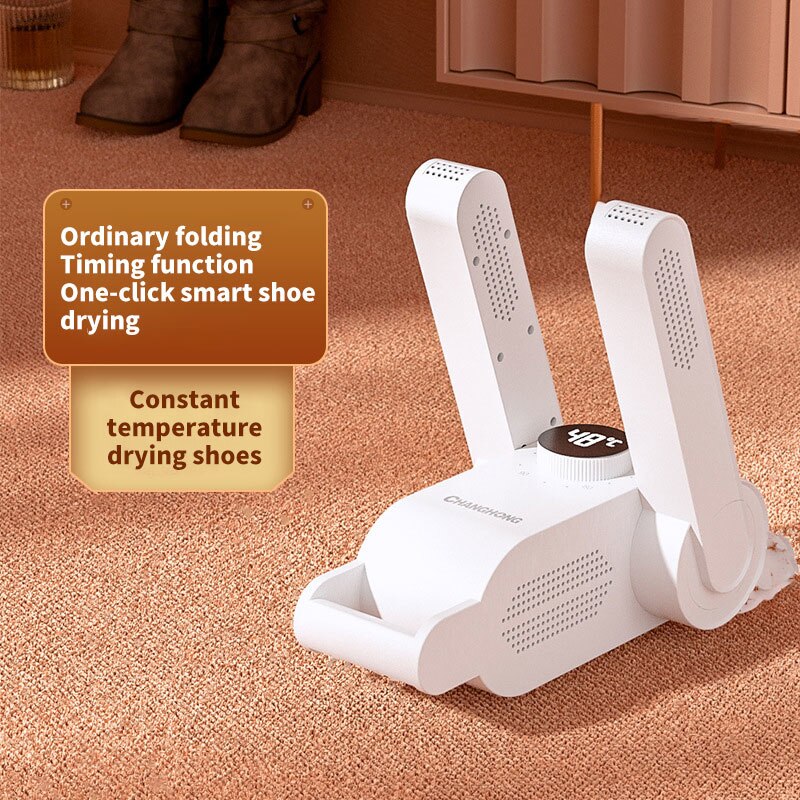 220V Adjustable Shoes Dryer Machine Smart Timer Fast Dryer Heater Deodorizer Dehumidifier Device Sock Gloves Boots Drier Heater