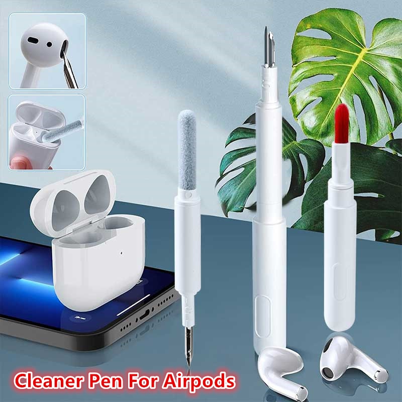 kit caneta com escova de cola para airpods