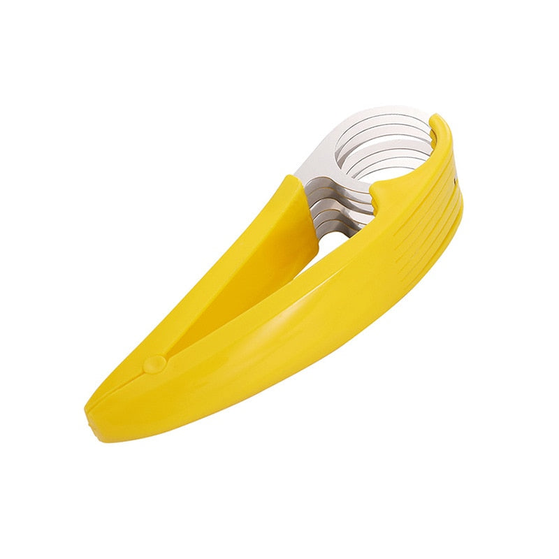 Kitchen Accessories Banana Slicer Fruit Vegetable Sausage Slicer Stainless Steel Banana Cutter Salad Sundaes Tools Cooking Tools