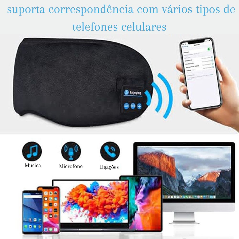Fones de ouvido Bluetooth para dormir anti-insonia