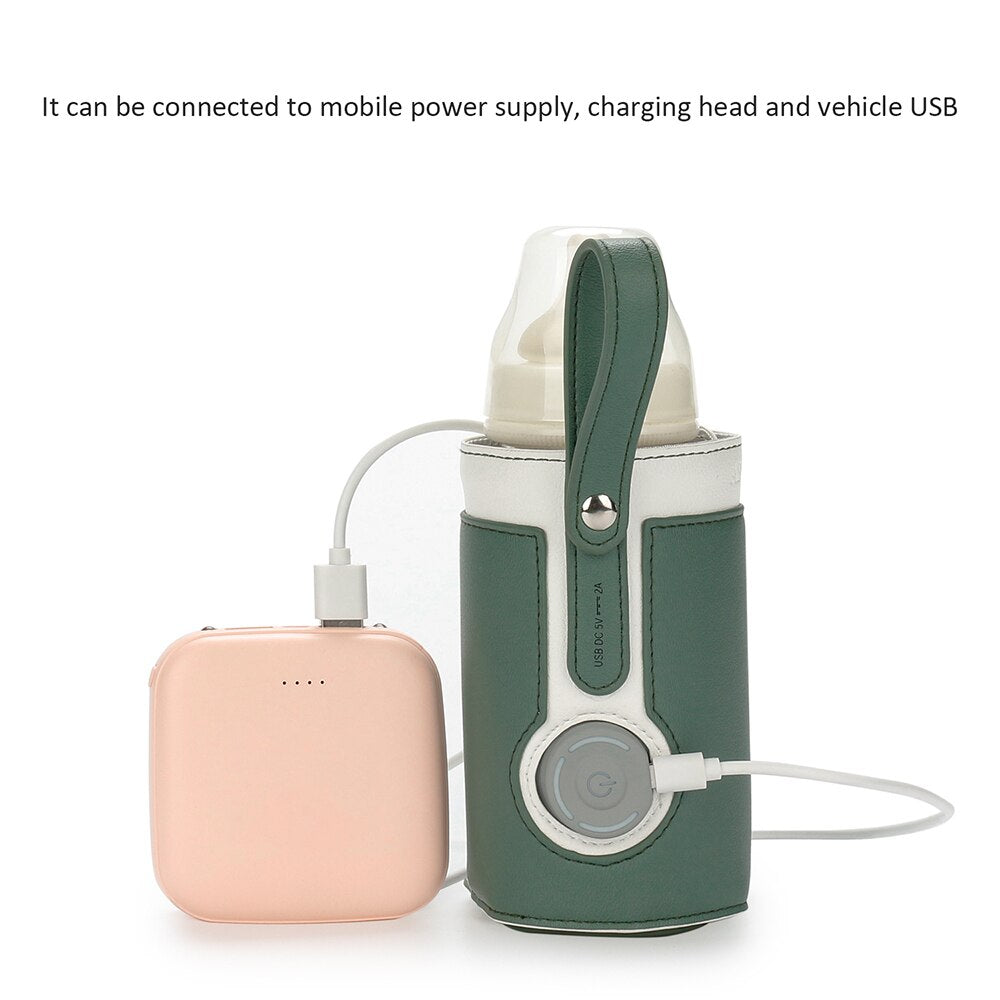 Aquecedor de mamadeira de leite portátil USB