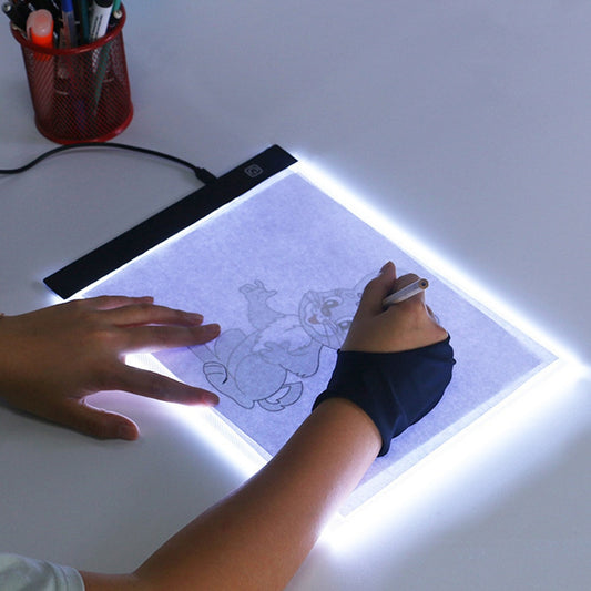 Led Drawing Copy Board Kids Toys to Draw 3 Level Dimmable Writing Tablet Creation for Children Educational Game Light Note Board