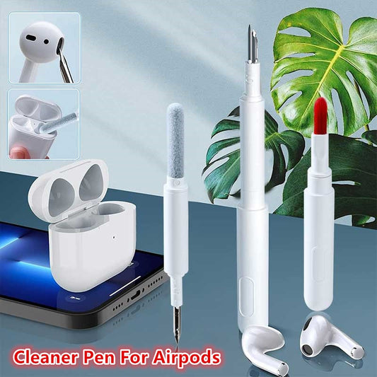 kit caneta com escova de cola para airpods